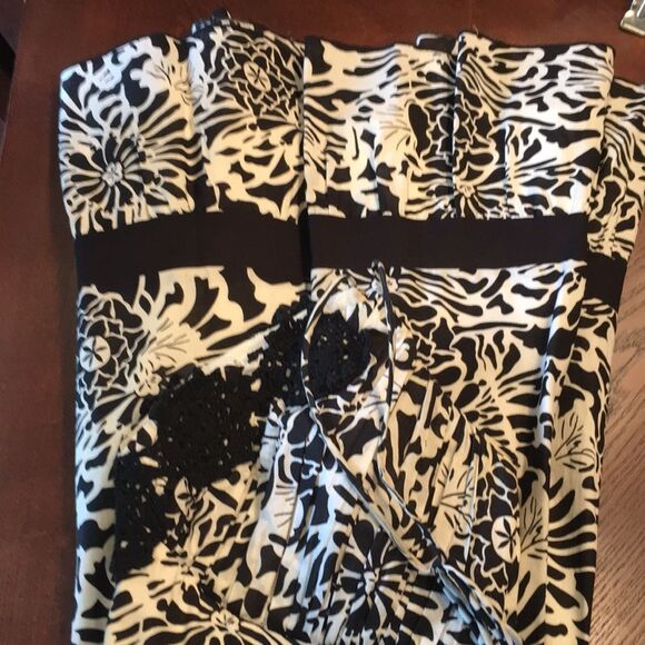 Black/cream Halter Dress women’s size 10 - Picture 6 of 7